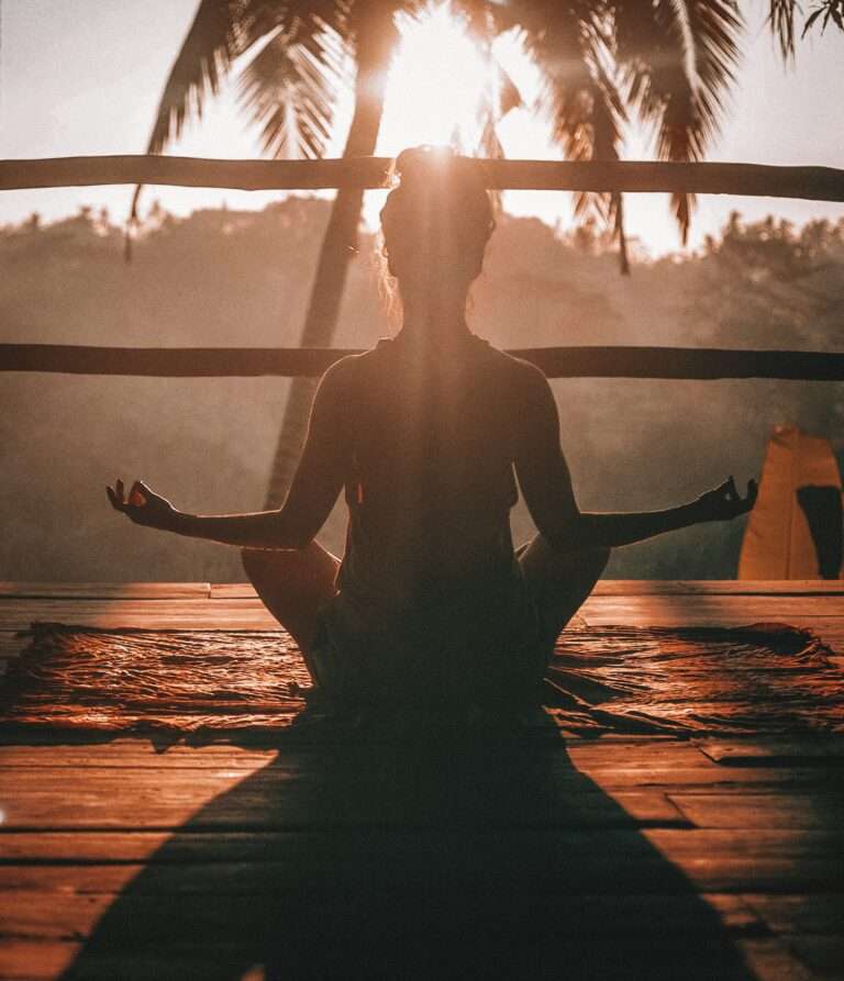 woman in zen